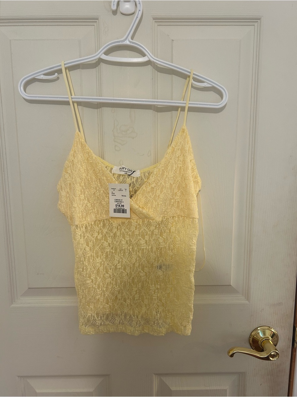 Yellow Laced Top - Picture 1 of 1